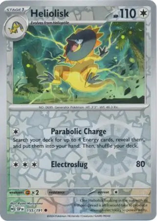 Heliolisk 155/191 (SV08: Surging Sparks)  - Reverse Holofoil