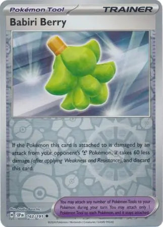 Babiri Berry 163/191 (SV08: Surging Sparks)  - Reverse Holofoil