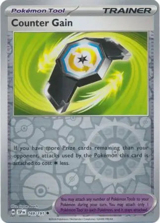 Counter Gain 169/191 (SV08: Surging Sparks)  - Reverse Holofoil