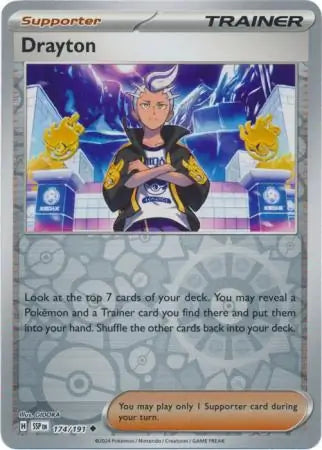 Drayton 174/191 (SV08: Surging Sparks)  - Reverse Holofoil