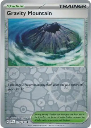 Gravity Mountain 177/191 (SV08: Surging Sparks)  - Reverse Holofoil