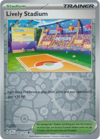 Lively Stadium 180/191 (SV08: Surging Sparks)  - Reverse Holofoil