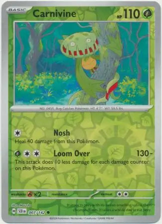 Carnivine 007/142 (SV07: Stellar Crown)  - Reverse Holofoil