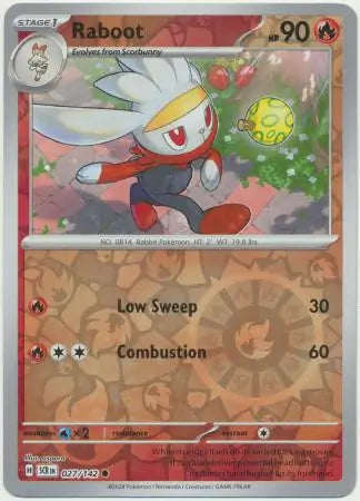 Raboot 027/142 (SV07: Stellar Crown)  - Reverse Holofoil