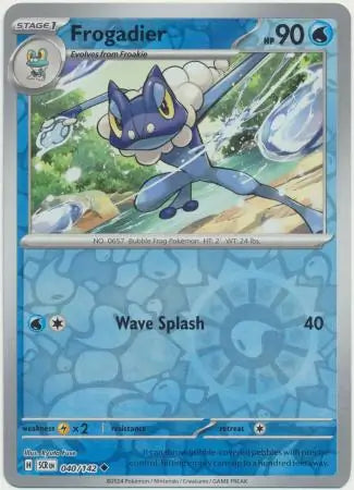 Frogadier 040/142 (SV07: Stellar Crown)  - Reverse Holofoil