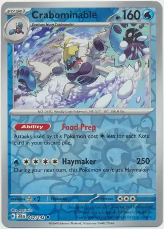 Crabominable 042/142 (SV07: Stellar Crown)  - Reverse Holofoil