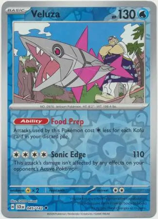 Veluza 045/142 (SV07: Stellar Crown)  - Reverse Holofoil