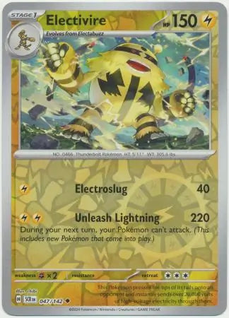 Electivire 047/142 (SV07: Stellar Crown)  - Reverse Holofoil