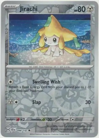 Jirachi 098/142 (SV07: Stellar Crown)  - Reverse Holofoil