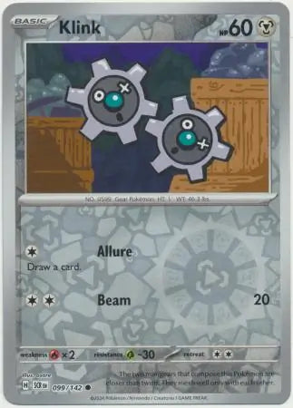 Klink 099/142 (SV07: Stellar Crown)  - Reverse Holofoil