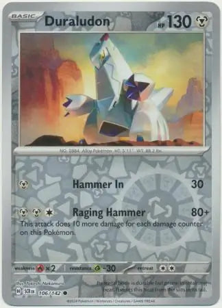 Duraludon 106/142 (SV07: Stellar Crown)  - Reverse Holofoil
