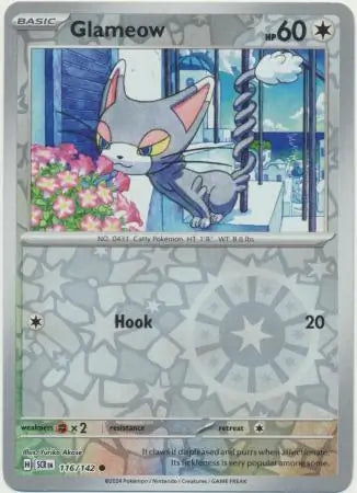 Glameow 116/142 (SV07: Stellar Crown)  - Reverse Holofoil