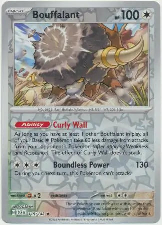 Bouffalant 119/142 (SV07: Stellar Crown)  - Reverse Holofoil