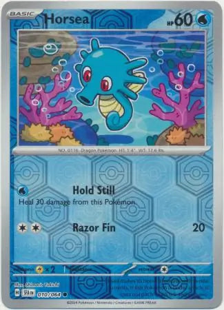 Horsea 010/064 (SV: Shrouded Fable)  - Reverse Holofoil