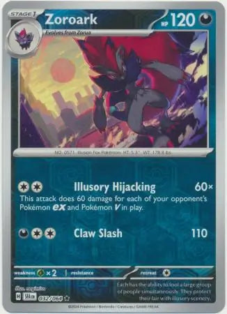 Zoroark 032/064 (SV: Shrouded Fable)  - Reverse Holofoil
