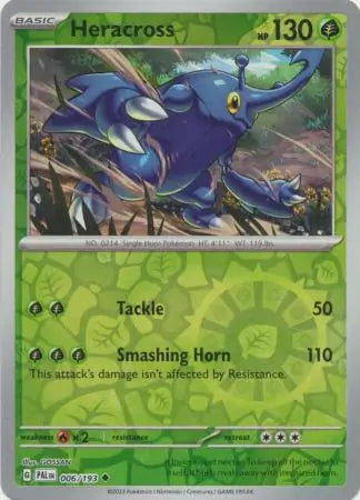 Heracross 006/193 (SV02: Paldea Evolved)  - Reverse Holofoil
