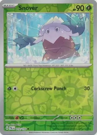 Snover 010/193 (SV02: Paldea Evolved)  - Reverse Holofoil