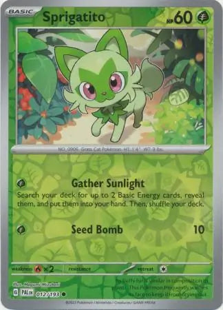 Sprigatito 012/193 (SV02: Paldea Evolved)  - Reverse Holofoil