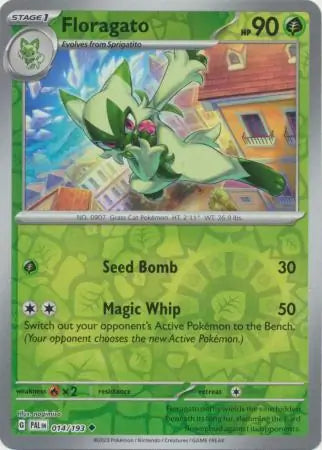 Floragato 014/193 (SV02: Paldea Evolved)  - Reverse Holofoil