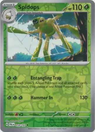 Spidops 018/193 (SV02: Paldea Evolved)  - Reverse Holofoil