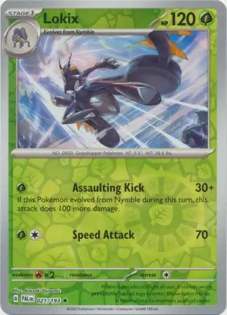 Lokix 021/193 (SV02: Paldea Evolved)  - Reverse Holofoil