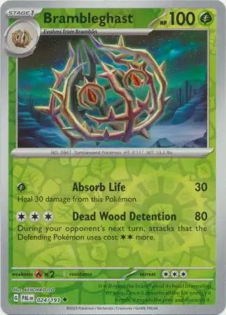 Brambleghast 024/193 (SV02: Paldea Evolved)  - Reverse Holofoil
