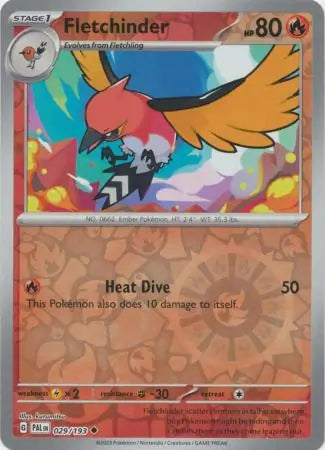 Fletchinder 029/193 (SV02: Paldea Evolved)  - Reverse Holofoil