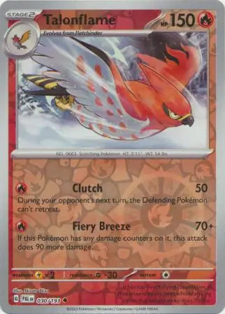 Talonflame 030/193 (SV02: Paldea Evolved)  - Reverse Holofoil