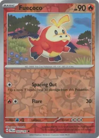 Fuecoco 035/193 (SV02: Paldea Evolved)  - Reverse Holofoil