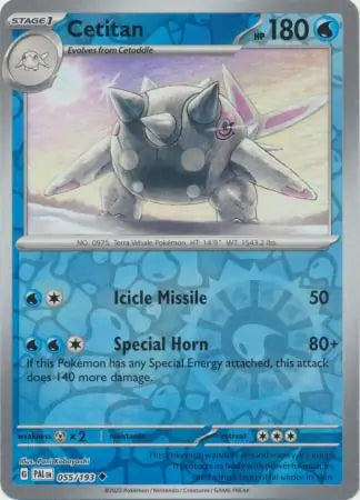Cetitan 055/193 (SV02: Paldea Evolved)  - Reverse Holofoil
