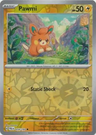 Pawmi 074/193 (SV02: Paldea Evolved)  - Reverse Holofoil