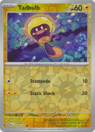 Tadbulb 078/193 (SV02: Paldea Evolved)  - Reverse Holofoil