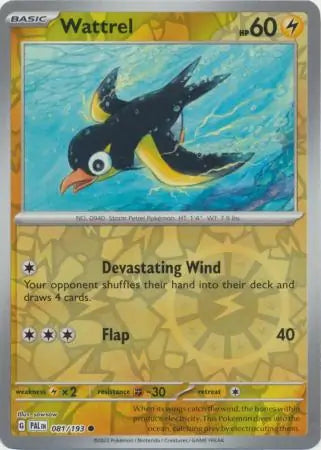 Wattrel 081/193 (SV02: Paldea Evolved)  - Reverse Holofoil