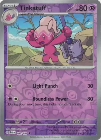 Tinkatuff 103/193 (SV02: Paldea Evolved)  - Reverse Holofoil