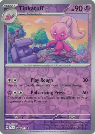Tinkatuff 104/193 (SV02: Paldea Evolved)  - Reverse Holofoil
