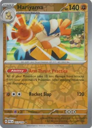 Hariyama 113/193 (SV02: Paldea Evolved)  - Reverse Holofoil