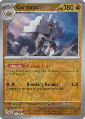 Garganacl 123/193 (SV02: Paldea Evolved)  - Reverse Holofoil