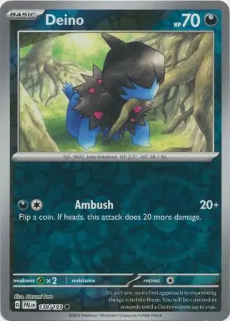 Deino 138/193 (SV02: Paldea Evolved)  - Reverse Holofoil