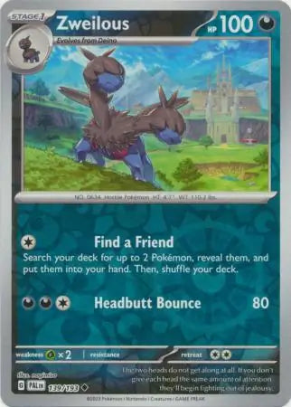 Zweilous 139/193 (SV02: Paldea Evolved)  - Reverse Holofoil