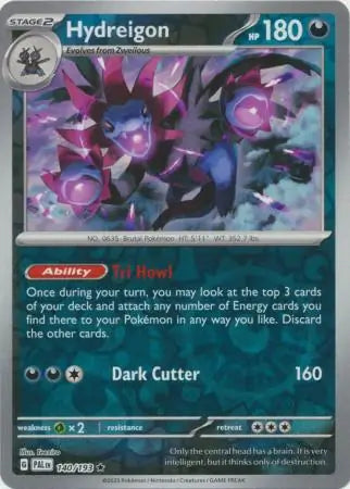 Hydreigon 140/193 (SV02: Paldea Evolved)  - Reverse Holofoil