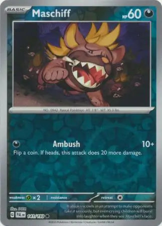 Maschiff 141/193 (SV02: Paldea Evolved)  - Reverse Holofoil