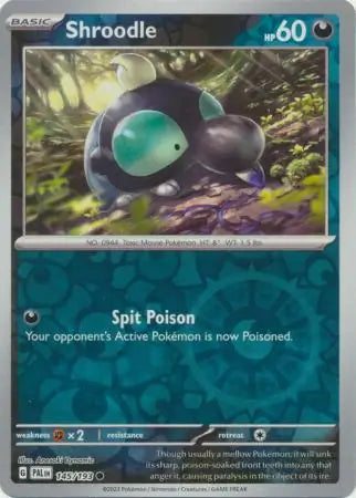 Shroodle 145/193 (SV02: Paldea Evolved)  - Reverse Holofoil