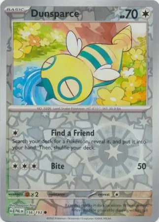 Dunsparce 156/193 (SV02: Paldea Evolved)  - Reverse Holofoil
