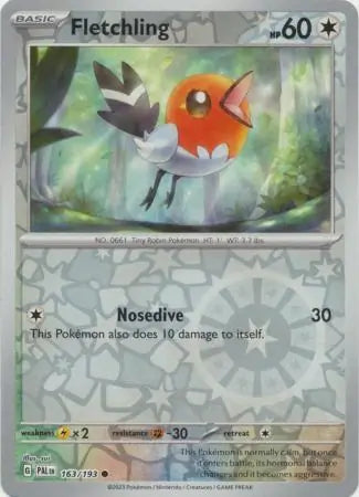 Fletchling 163/193 (SV02: Paldea Evolved)  - Reverse Holofoil