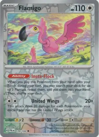 Flamigo 170/193 (SV02: Paldea Evolved)  - Reverse Holofoil