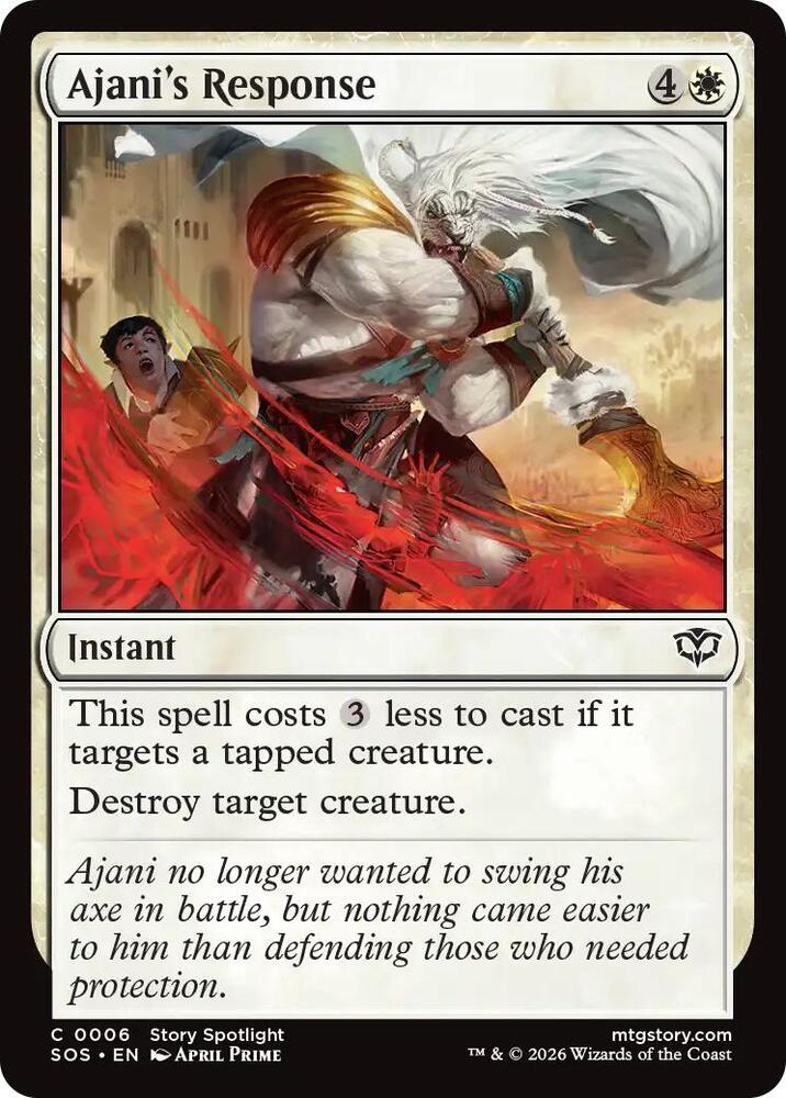 Ajani's Response 6 (Secrets of Strixhaven)  - Foil