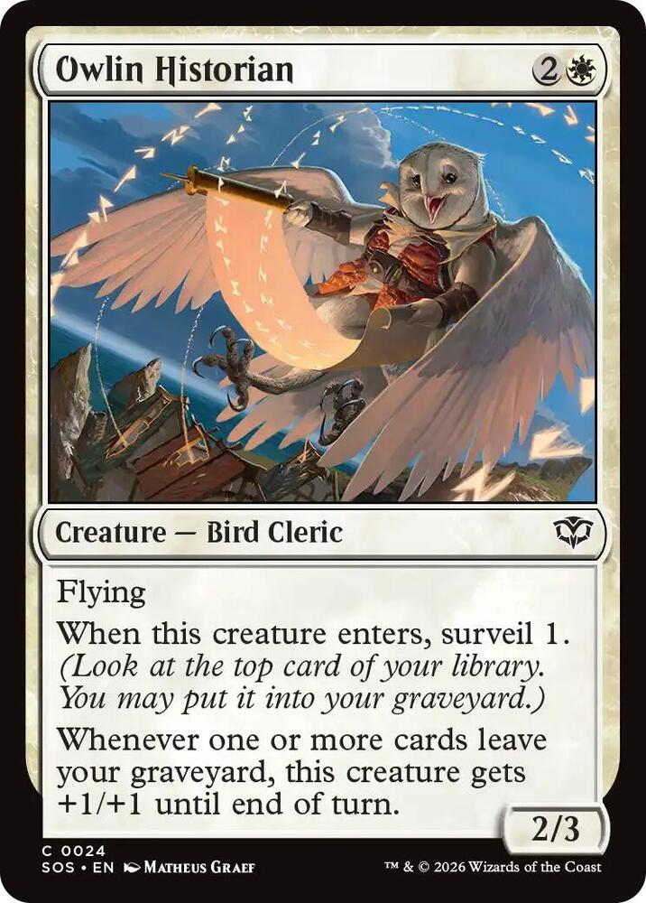 Owlin Historian 24 (Secrets of Strixhaven)  - Foil