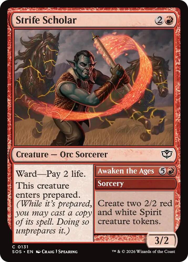Strife Scholar // Awaken the Ages 131 (Secrets of Strixhaven) 