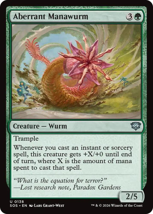 Aberrant Manawurm 138 (Secrets of Strixhaven)  - Foil