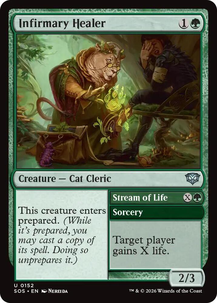 Infirmary Healer // Stream of Life 152 (Secrets of Strixhaven)  - Foil